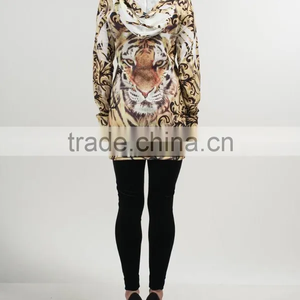 Animal Print 2015 Lady Top,women Top,top photo-4