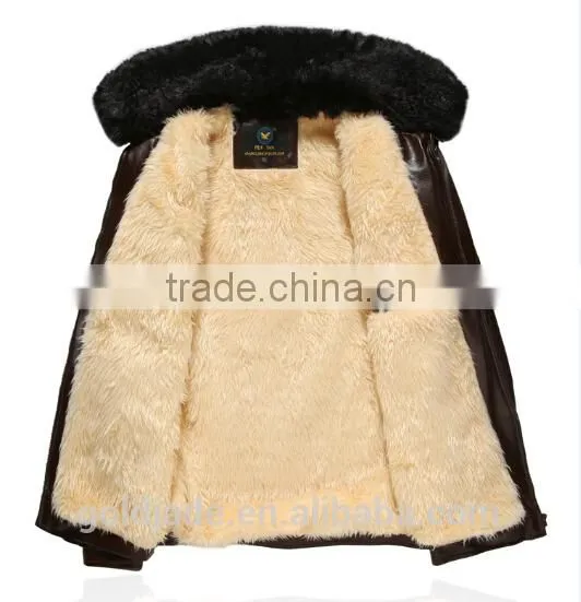 Customized Manufactorying Middle-aged and Elder Man Father-wear Fur Coats Jackets With Fur photo-5