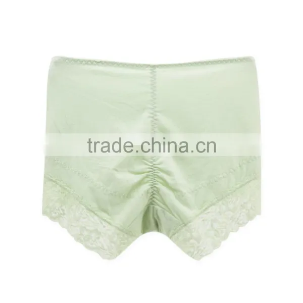 Custom Light Green 95% Cotton 5% Spandex With Lace Sexy Fancy Woman Underwear photo-2