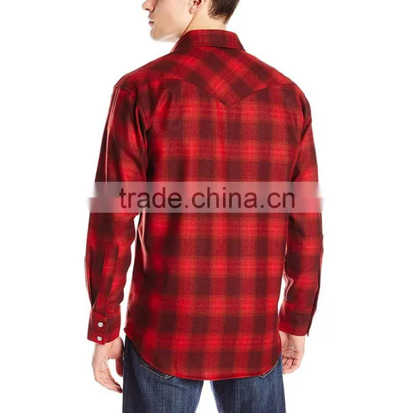 2016 New Fashion Latest Red Flannel Shirt Designs for Men photo-6