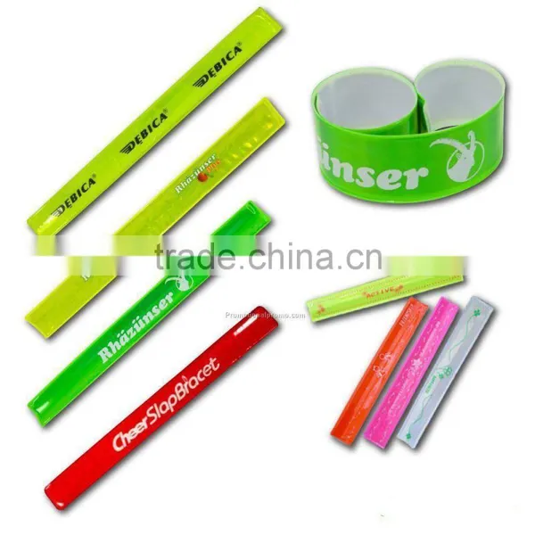 Promotional Reflective Slap Bracelet Custom Pvc Slap Band photo-2