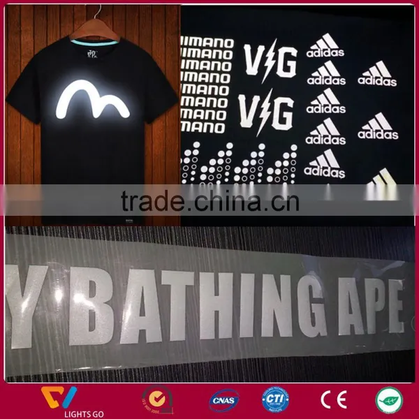 Custom Rainbow Heat Transfer Reflective T-shirt Logo photo-3