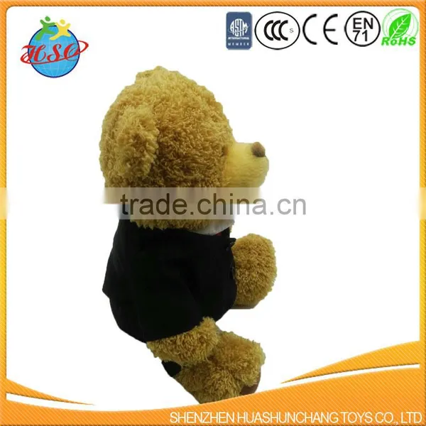 Cute Bear With Black Shirt Plush Toy photo-2