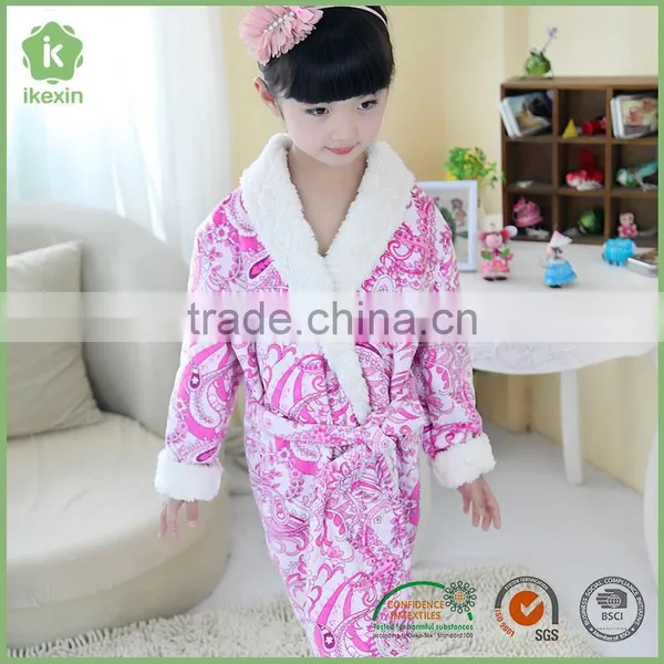 Berber Fleece Thermal China Bathrobe For Children photo-3