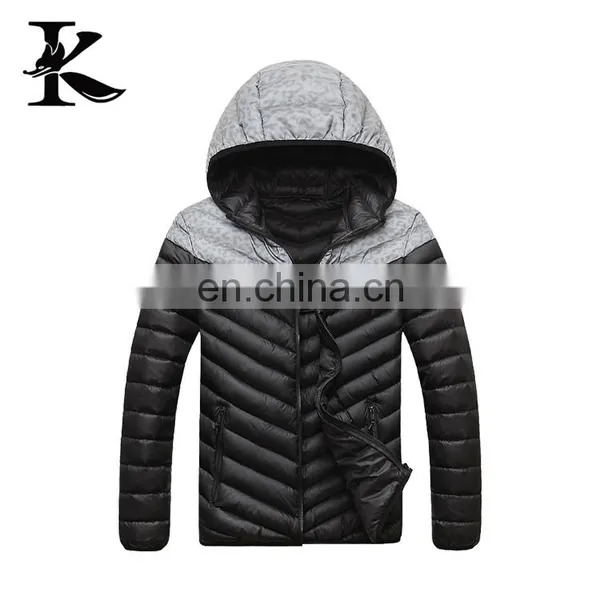 Hot Sale Reflective Breathable Winter Down Jacket Padded Coats With Hood photo-4
