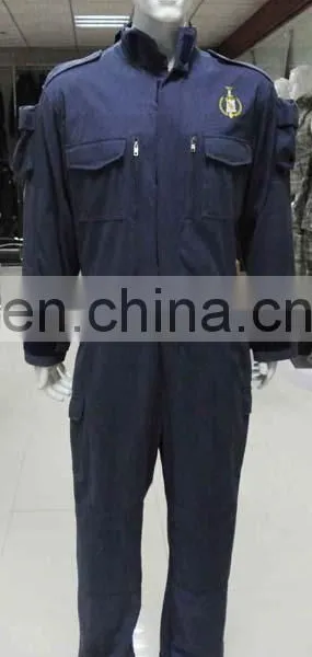 Hot Selling Classic Design Navy Blue 100% Cotton Professional Safety Coverall Workwear photo-2