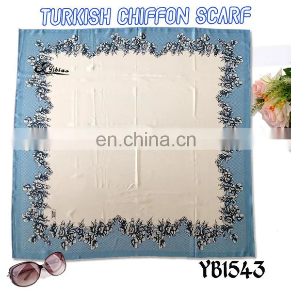 2017 Zhejiang Provence Top Fashion New Style Digital Print Polyester Turkish Yarn Scarf Made in Factory Hot Sell Ladies Shawl
