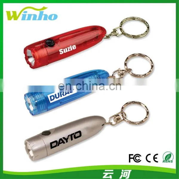 Winho Customized Style Plastic Cylinder Led KeyChain photo-2