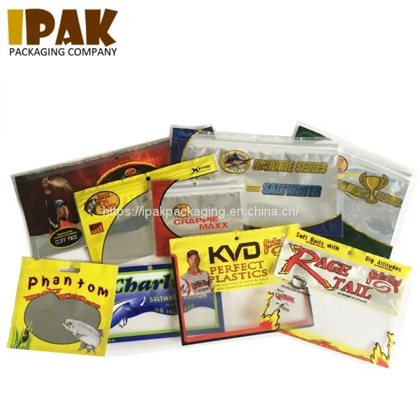 Fishing Soft Worm Bait Bag With Zip Lock