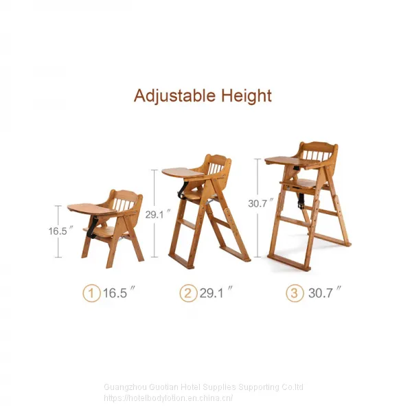 Kidz Wooden High Chair Jumbo Bear Highchair Timber Toddler Baby Beech Fold photo-4