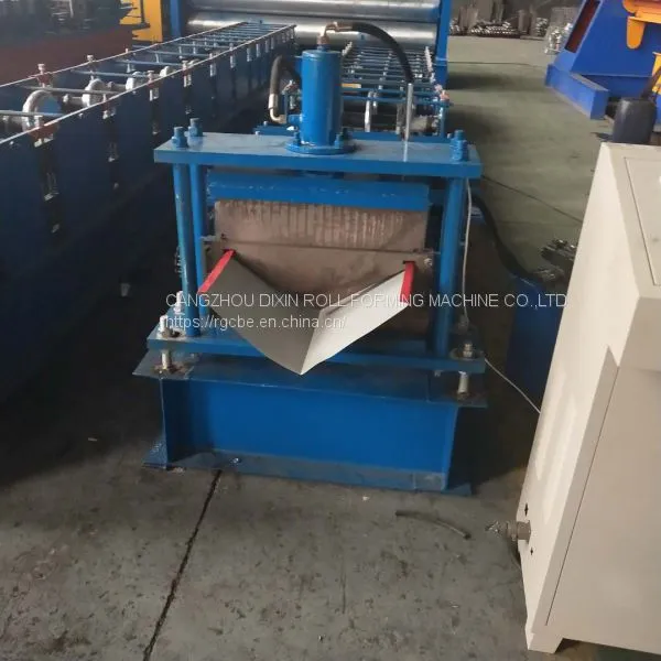 Steel Metal Roof Ridge Cap Tile Cold Roll Forming Machine photo-3