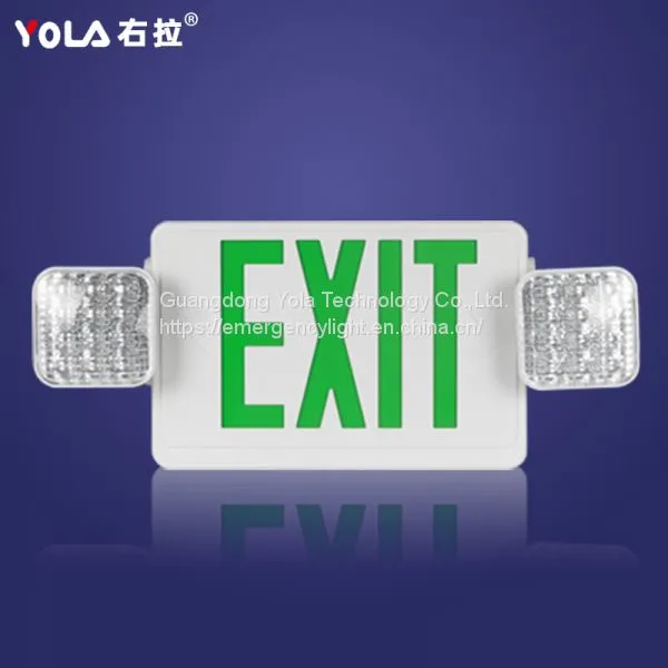 Twin Spot Rechargeable Lamps Indicator Industrial Two Heads LED Emergency Light Exit Sign Lamps photo-4