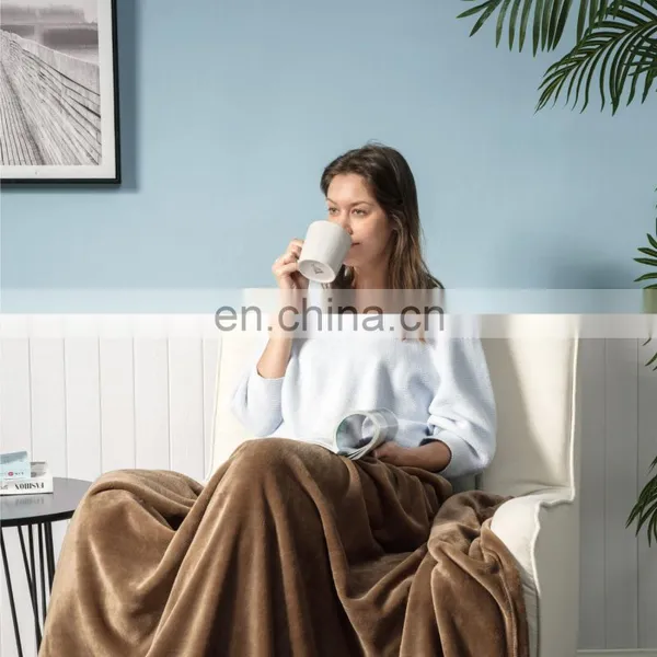 Sublimation Good Elasticity Soft Throw Flannel Fleece Blanket For Travel photo-3