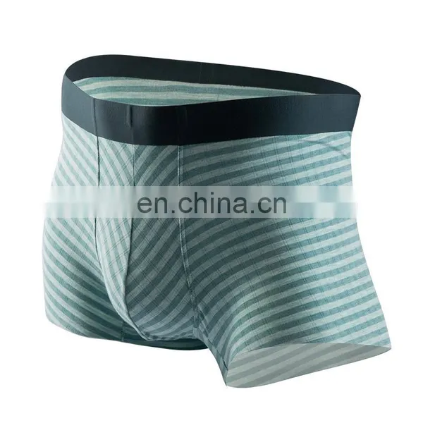Wholesale Direct Comfort Modal Men's Seamless Panties Mid-Waist Multi Color Stripe Men's Boxer Briefs photo-4