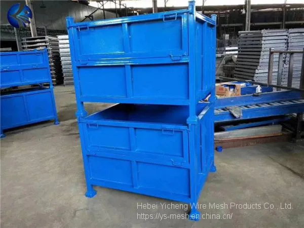 Heavy Duty collapsible steel wire Mesh pallet container with best price