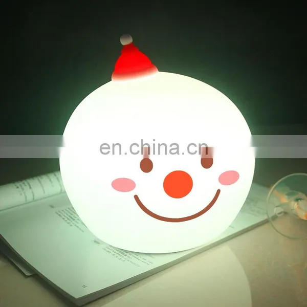 Portable Cute Sheep Silicone Led Night Light ,touch Sensor Beside Table Lamp for Bedroom photo-3