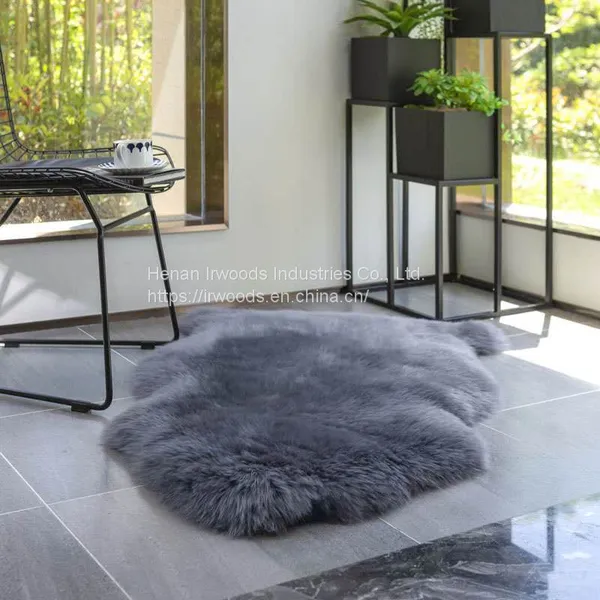 Factory Directly Sale Shaggy Real Sheepskin Area Rug Fur Cushion Genuine Sheepskin Carpet