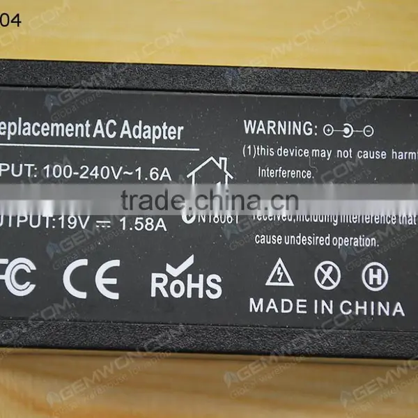 High Copy Laptop AC Power Adapter for Acer 19V 1.58A 30W photo-3