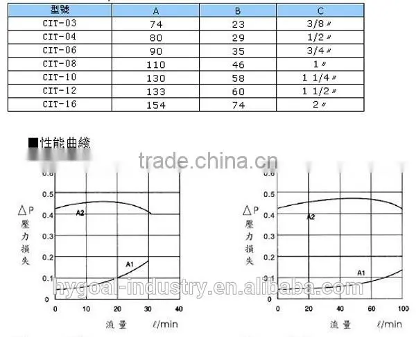 Hydraulic Check Valve CIT One-Way Flow Control Valve photo-3