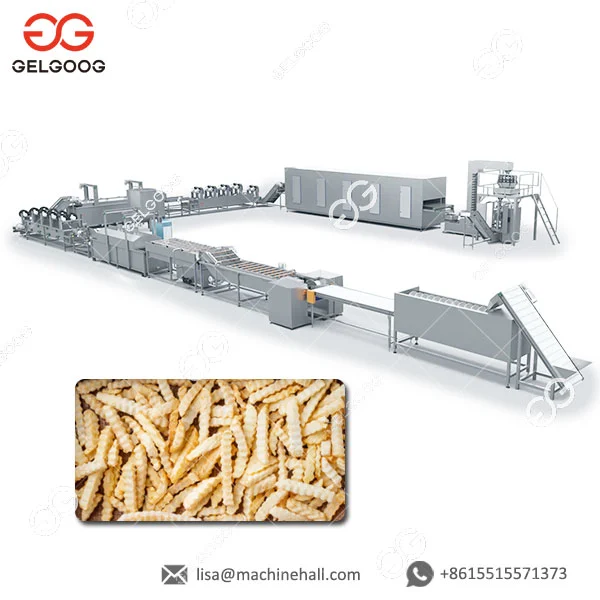 French Fries Processing Plant Fully Automatic Potato Chips Making Machine Price French Fries Quick Frozen Production Line Machine photo-2