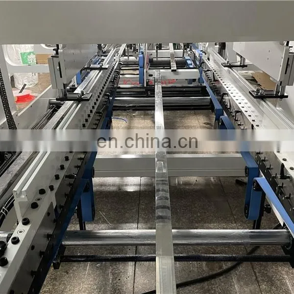 UFG1250E 2 4 Corners Automatic Corrugated Pizza Food Express Paper Box Folding and Gluing Machine photo-4