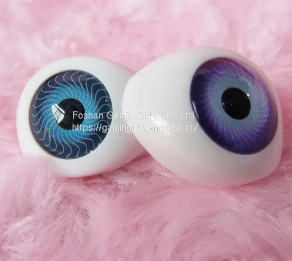 Toy Accessories Plastic Oval Doll Eyes Acrylic Fixed Eyes
