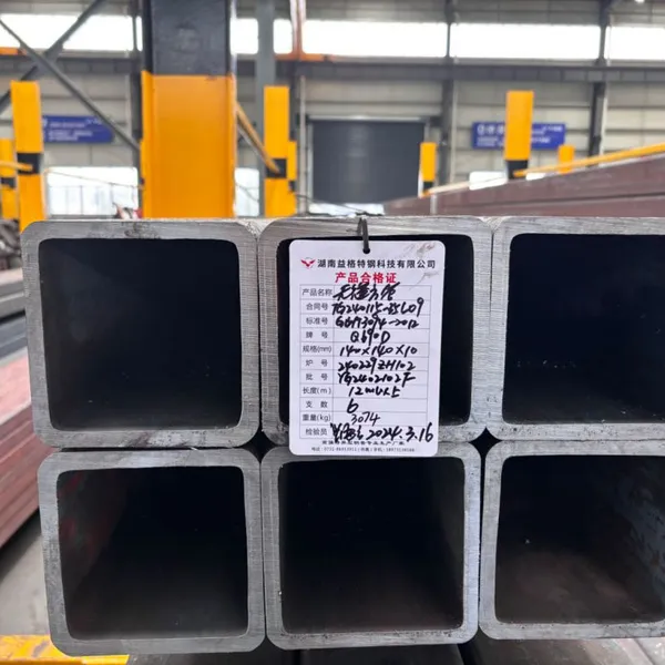 75x75mm Carbon Black Tube Galvanized Steel Square Pipe Ms Seamless Carbon Black Square Steel Pipe photo-4