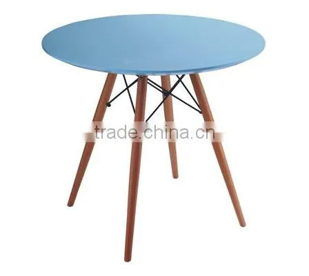 Glass or MDF Top With Wood Base Dining Table photo-5