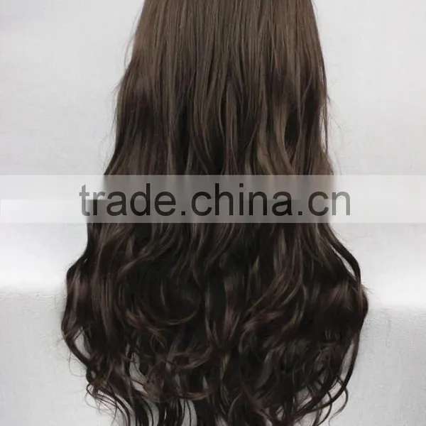High Quality 65cm Medium Long Curly NO.6 ORIGINAL SOUNDTRACK Wig Inukashi Dark Brown Wig Synthetic Anime Wig Cosplay Hair Wigs photo-5