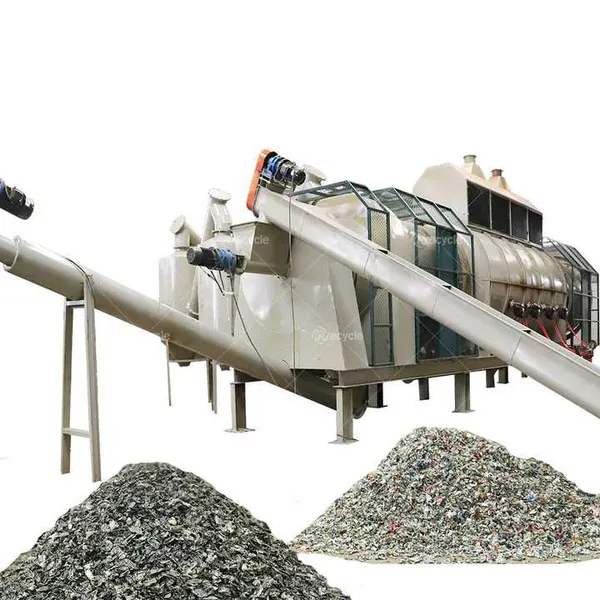Garden Waste Continuous Rotary Carbonization Furnace Biomass Activated Carbon Making Machine Aluminum Cans Paint Remove Furnace photo-3