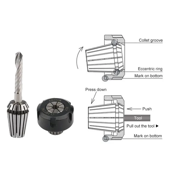 High Quality ER25 Spring Clamps Collet Chuck Milling Machine Clamp Set for CNC Milling Lathe Tool or Spindle photo-5