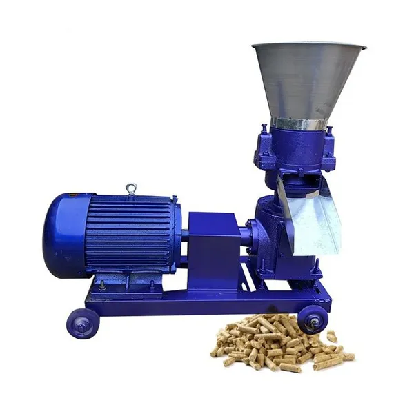 MO-Qdmdch Animal Feed Pellet Machine GW047 Flat Die Pellet Mill 2-6mm Corn Straw Sawdust Pellet Maker for Chicken Pig Cattle