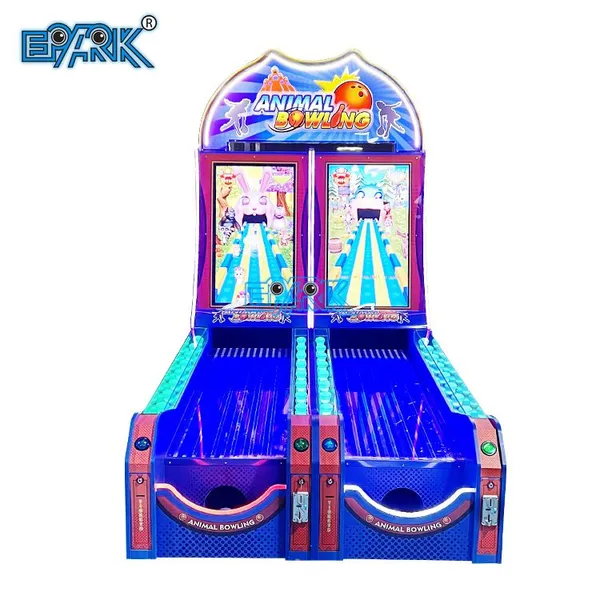 Double Player Bowling Arcade Game Machine Animal Bowling for FECs Arcades Shopping Malls and Indoor Entertainment Centers