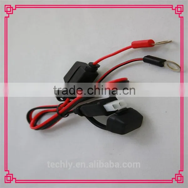 2 Pin Connector With Fused Lead Crimping 8.5mm Eyes Terminal Wire Harness With SAE photo-2