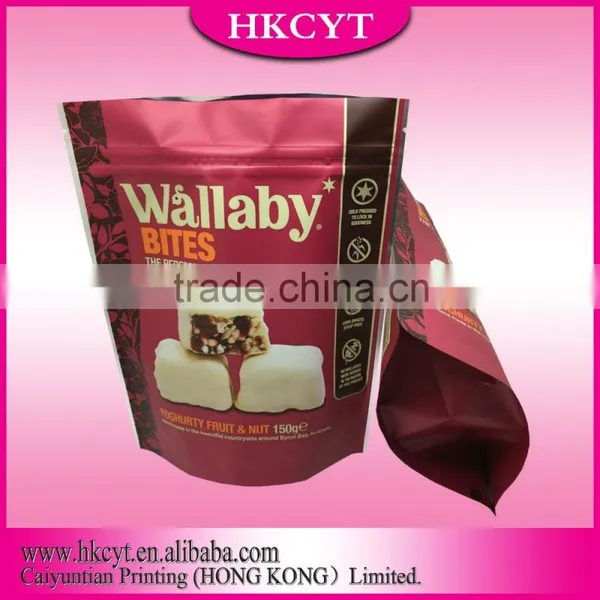 Resealable Stand Up Pouches With Zipper Doypack For Snacks photo-3