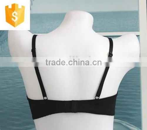 2016 Unique Front Classical Style Simple Black Bra photo-3