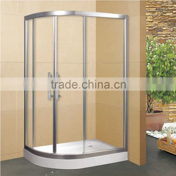 Sector Shaped Fancy Tempered Glass Framed Shower Enclosure photo-4