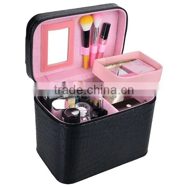 2015 Newest Square Shape Make up Cosmetic Bags Factory Supplier in Shenzhen Quality Choice photo-3