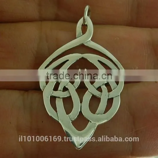 Celtic Knot Pendant Sterling Silver, Pn26 photo-3