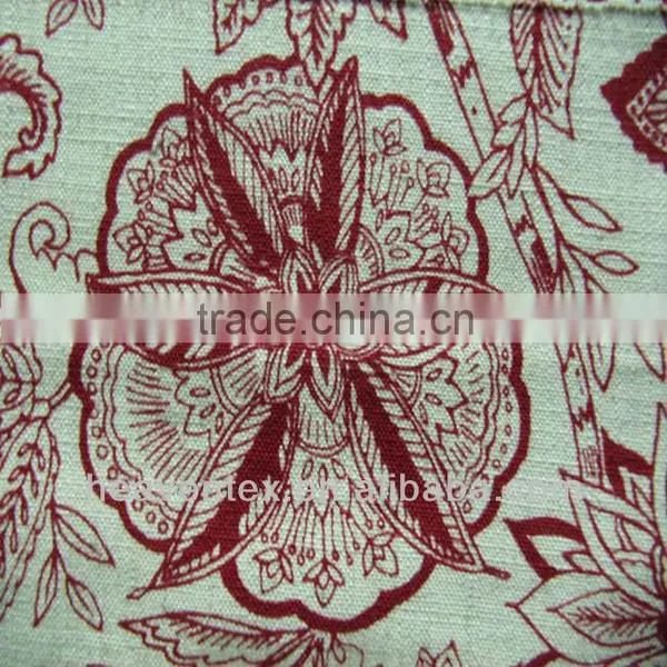 Home Textile Woven Printing Sofa Fabric (HX01023)
