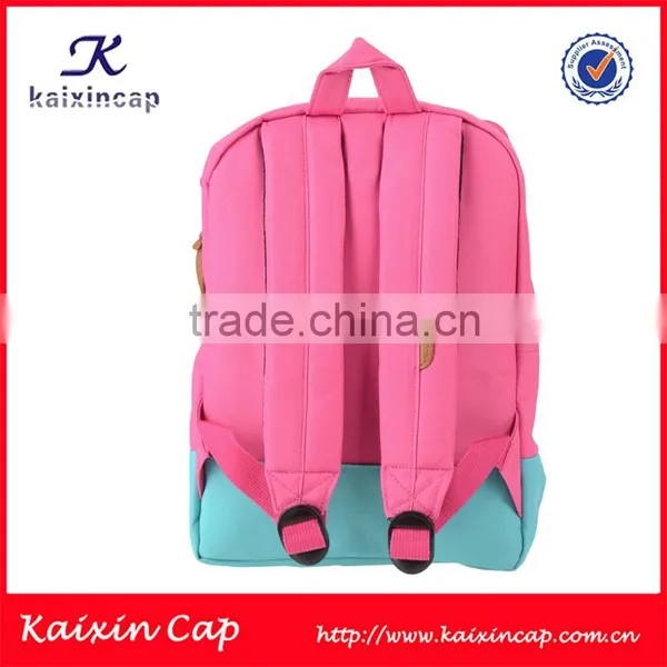 High Quality Backpack/pink Canvas Backpacks/custom School Backpack for Girls photo-2