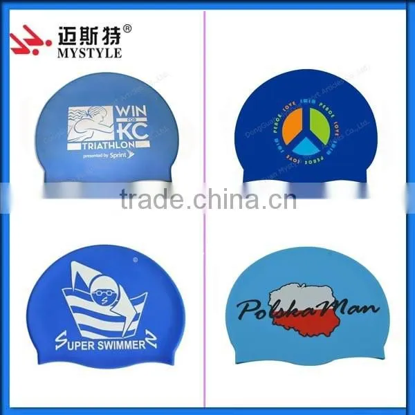 Factory Customized Adult Waterproof Swim Cap 100% photo-2