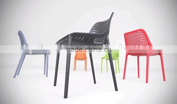 High Quality Stackable PP Plastic Rattan Chair, HYQ-02 photo-3