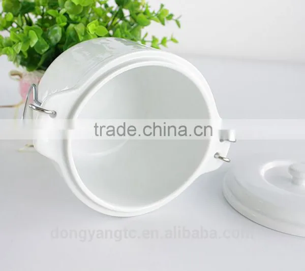 China Suppliers Wholesale Soup Tureen, White Ceramic Stew Pot With Lid photo-6