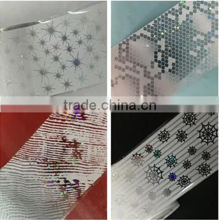 16Styles White Lace Glitter Nail Foil Sticker Wholesale photo-2