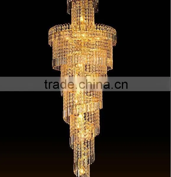 hotel project large luxury chandelier pendant lighting crystal chandelier from chinese lighting manufacturer