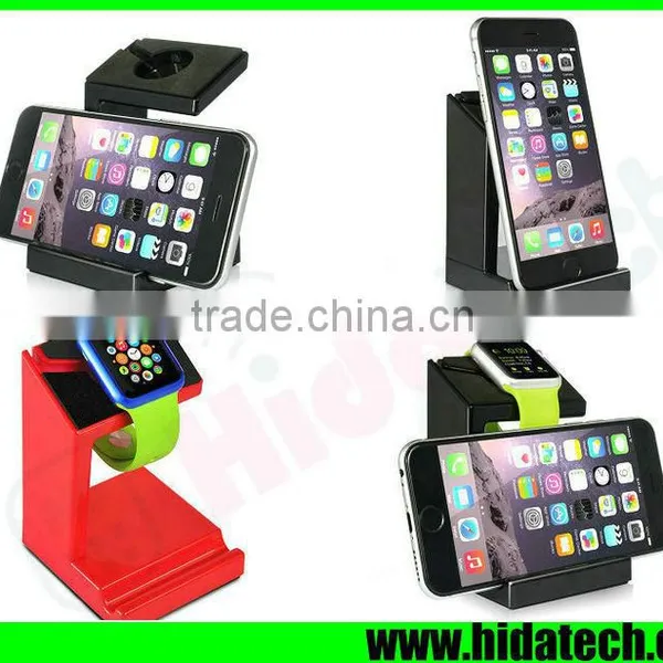 2 in 1phone Holder for Iphone 6 5s 5c 4s Mobile Phone Holder for Apple Watch 38mm 42mm Charging photo-6