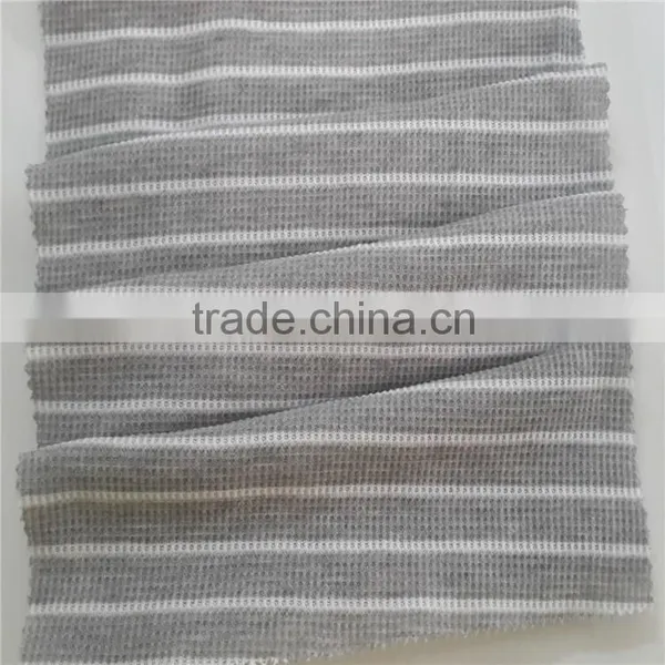 Staple Fibres Yarn Dyed Fabric Polyester Color-stripes Fabric photo-3