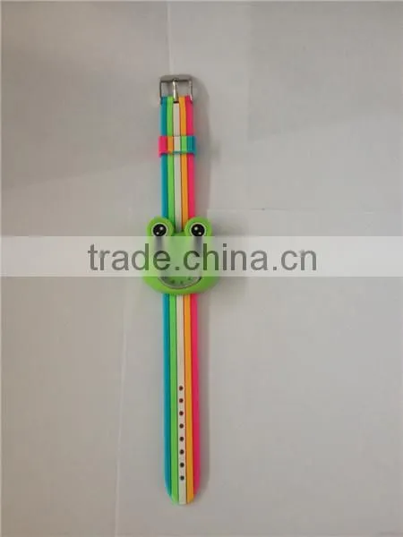 Silicone Rainbow Quartz Water Proof Watches for Kids Adjustable Band photo-5