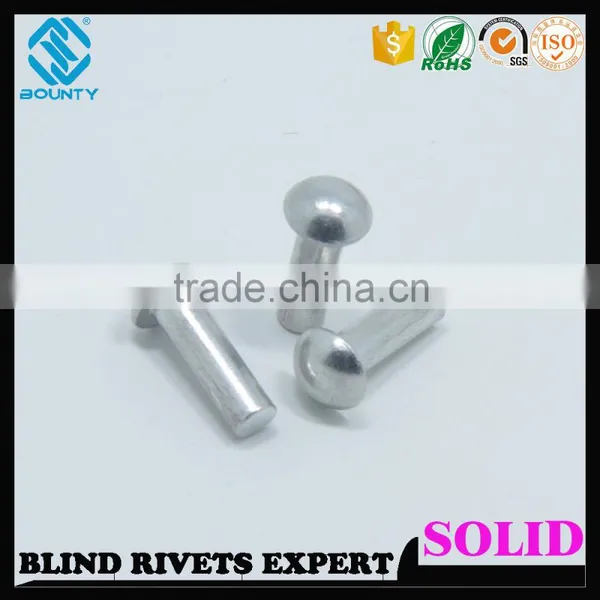 ZINC PLATED PAN HEAD STEEL SOLID RIVETS photo-3